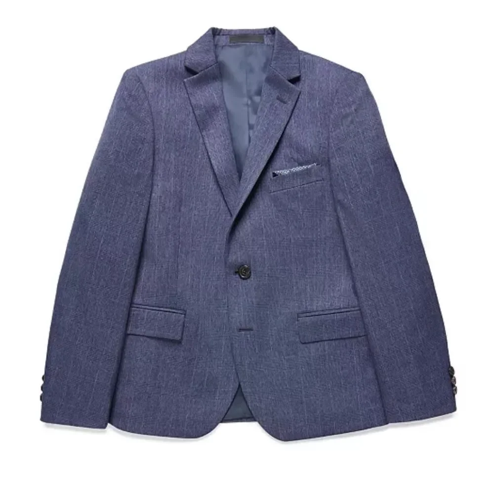 Lauren Ralph Lauren Big Boys Plaid Sport Coat - Navy, jacket suit 16R